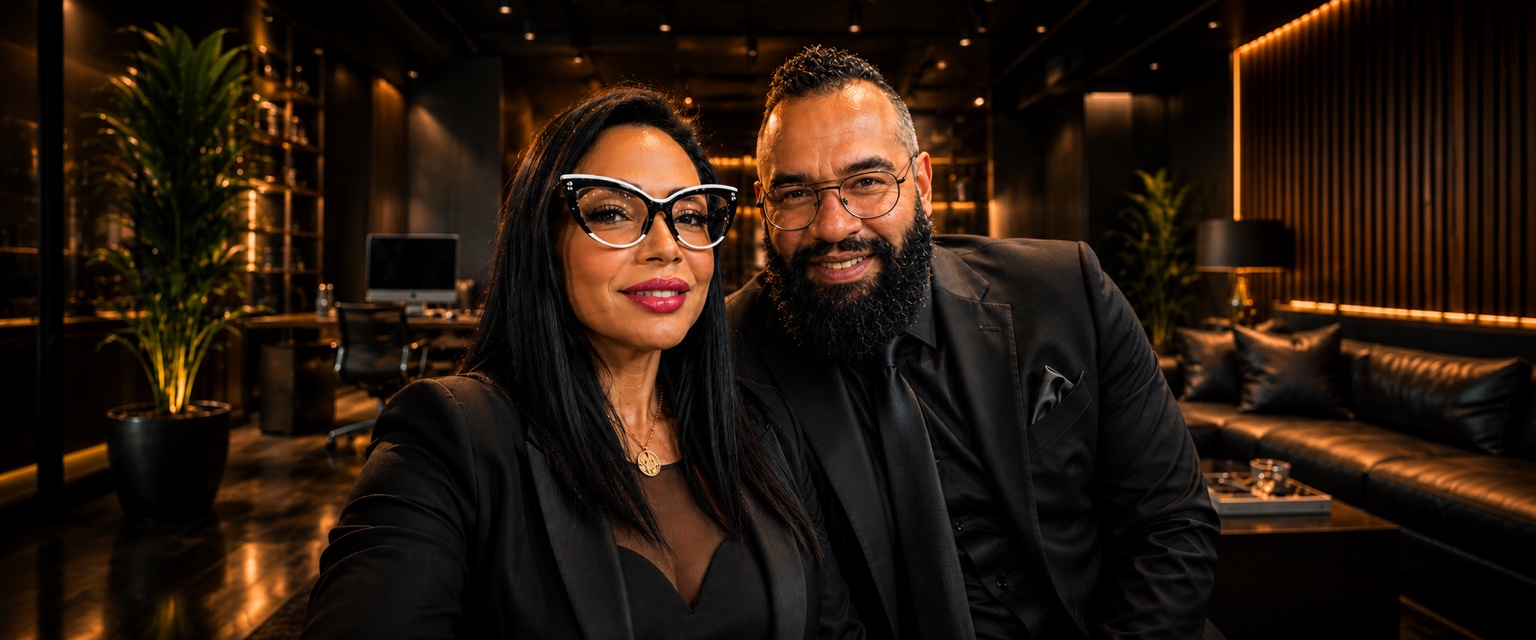 Cilleid Heredia e Thiagão Machado, fundadores do Flow Wine